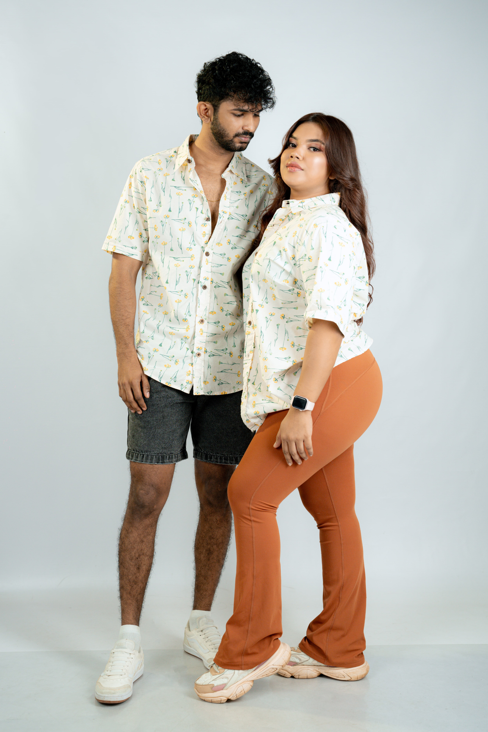 Wild flower printed unisex shirt Wild flower printed unisex shirt